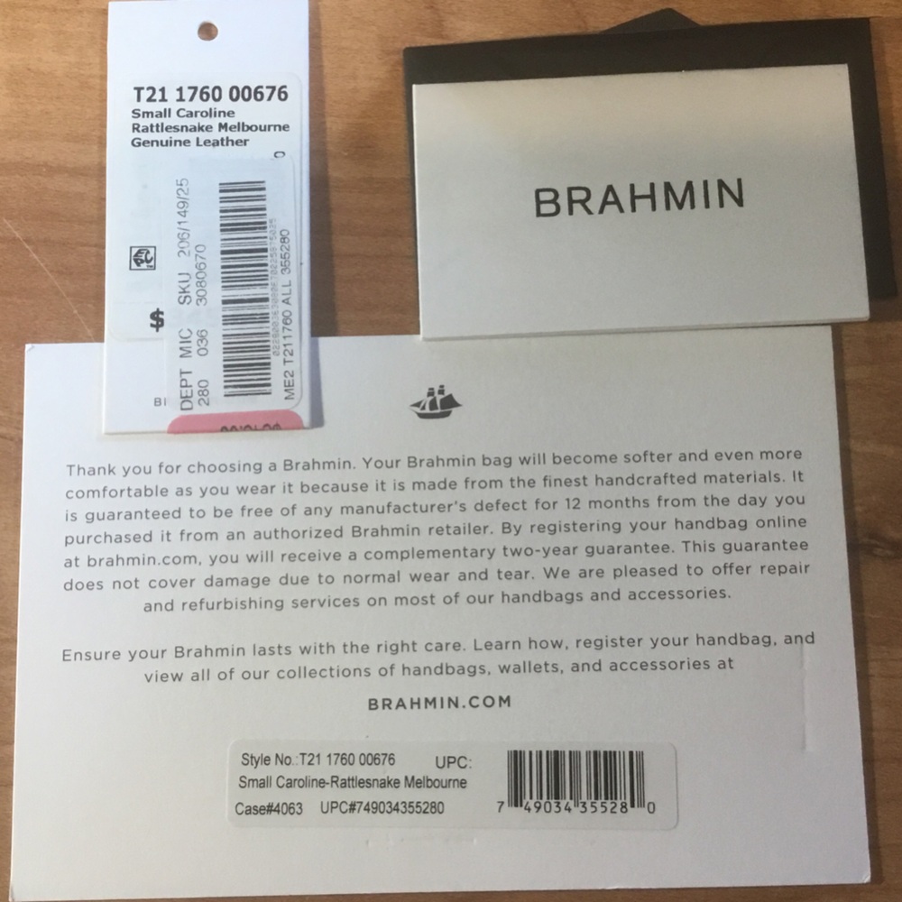 Brahmin Small Caroline Satchel Multicolor - Picture 5 of 5